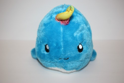 2017 Kellytoy Unicornimals Blue Whale Narwhal 12 in. Plush - Picture 2 of 6