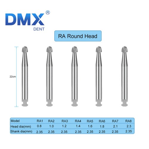 Dental Carbide Burs Surgical Bur Latch 2.35mm RA SURG 2 4 6 8 Contra Angle