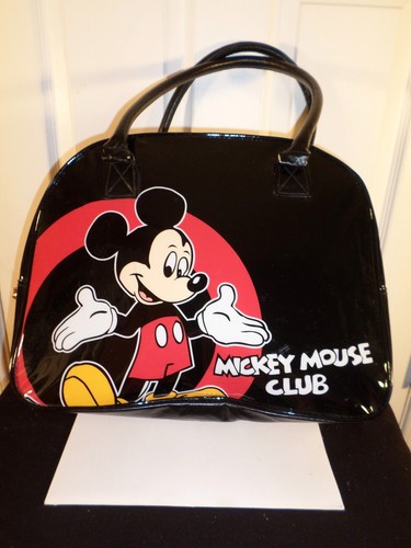 Mickey Mouse Tote Bag Faux Patent Leather-Mickey