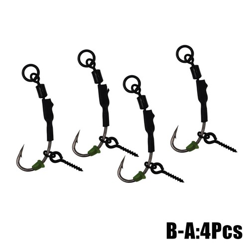 4pcs Carp Fishing Hair Rig Tied Rig Carp Fishing Hook Size 2#4#6#8# Tackles - Picture 16 of 19