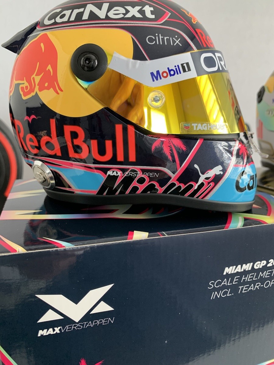 Max Verstappen Miami 2022 F1 1:2 Helmet WORLD CHAMPION