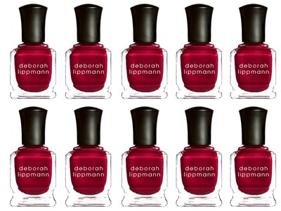 Lot 100 Deborah Lippmann Silk Matte Nail Polish Red Silk Boxers Limited Edition