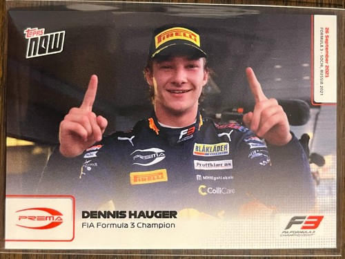 2021 Topps Now F1 Dennis Hauger #60 card