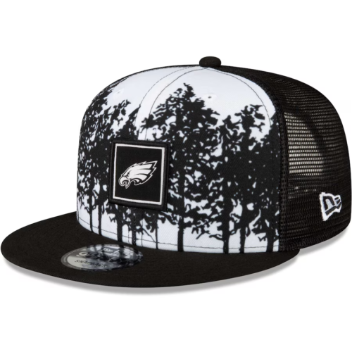 Philadelphia Eagles New Era Landscape Trucker 9FIFTY Snapback Hat Cap Men's New
