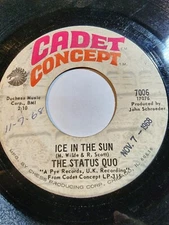 Status Quo : Ice in the Sun/Mind is Not Live 1968 psyche rock VG F250