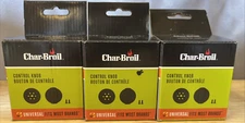 Char-Broil Universal Replacement Control Knob Lot of 3