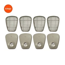 Replacement for 3M 6001 Organic Vapor Respirator Cartridge Filters 4 Pair