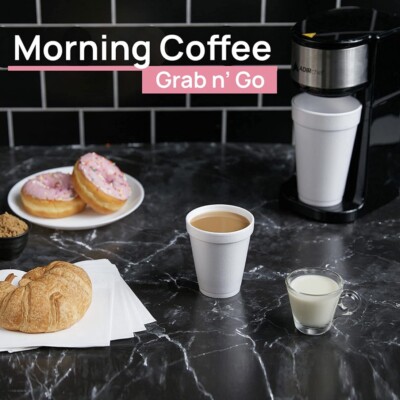 8 oz Disposable Foam Cup White Styrofoam Drinking Hot and Cold Cups | eBay