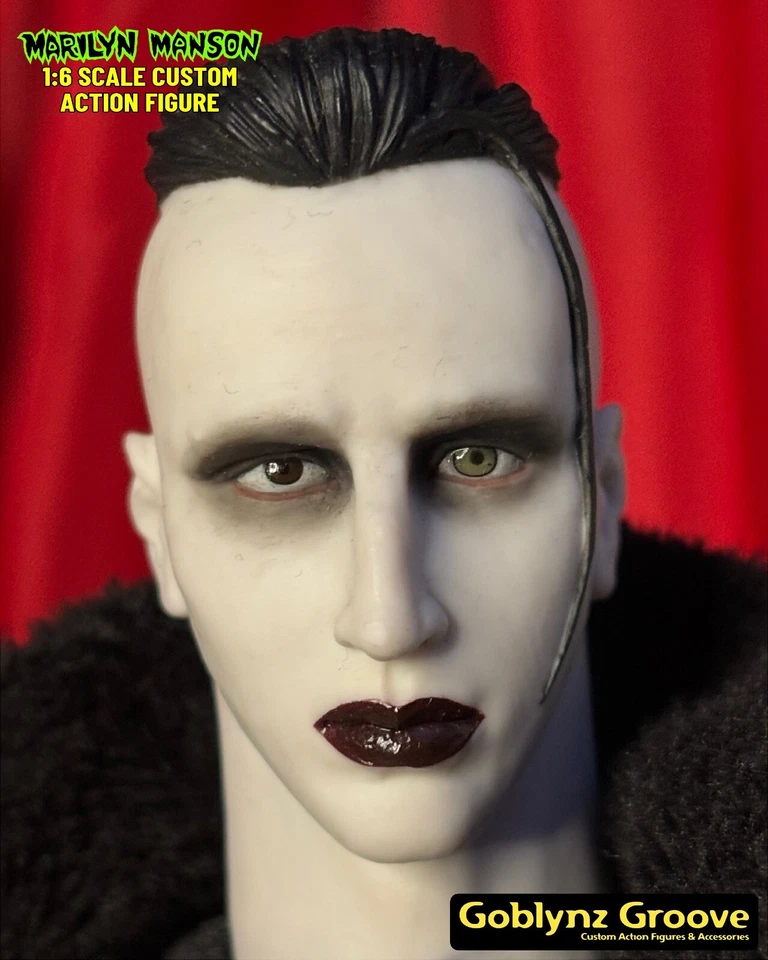 Figura de acción personalizada escala 1/6 2024 MARILYN MANSON 12 pulgadas gente hermosa 1:6 Foto 3 de 4
