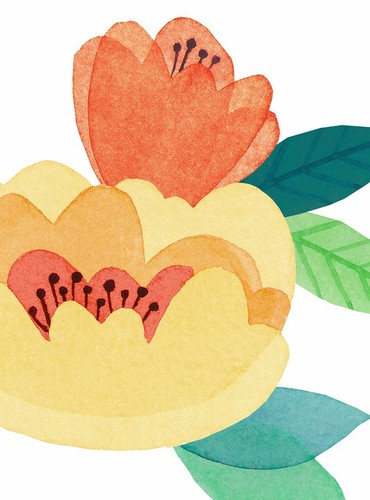 Kids Watercolor Flower Wall Sticker - Bild 12 von 17
