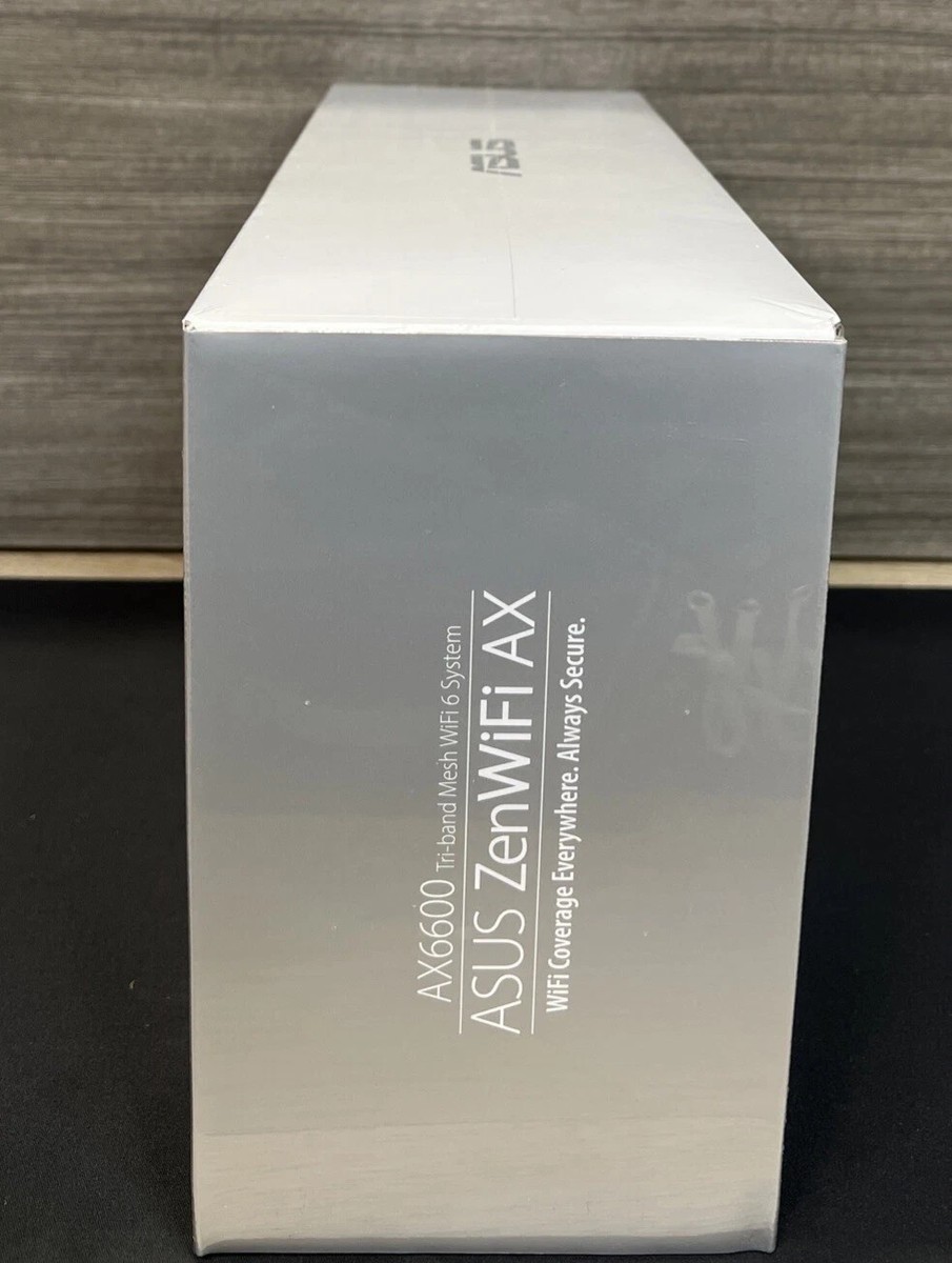 【新品未開封】ZenWiFi AX (XT8)2個パック ASUS ZenWiFi XT8 Tri-Band Mesh Wi-Fi 6 System - White (Set