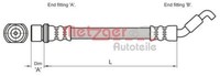 Metzger 4110027 Bremsschlauch FüR Toyota