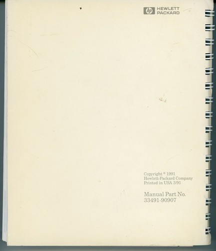 HP Hewlett Packard LaserJet IIISi Printer User's Reference Manual 33491-90907 - Picture 3 of 4