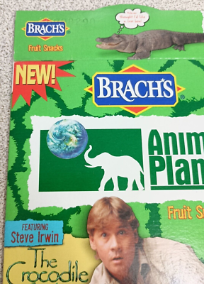 Vintage BRACH'S Fruit Snacks Steve Irwin The Crocodile Hunter
