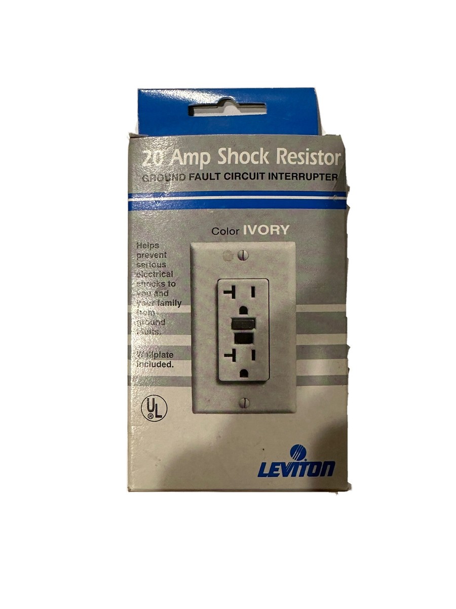 20 amp shock resistor ground fault circuit interpreter outlet in 