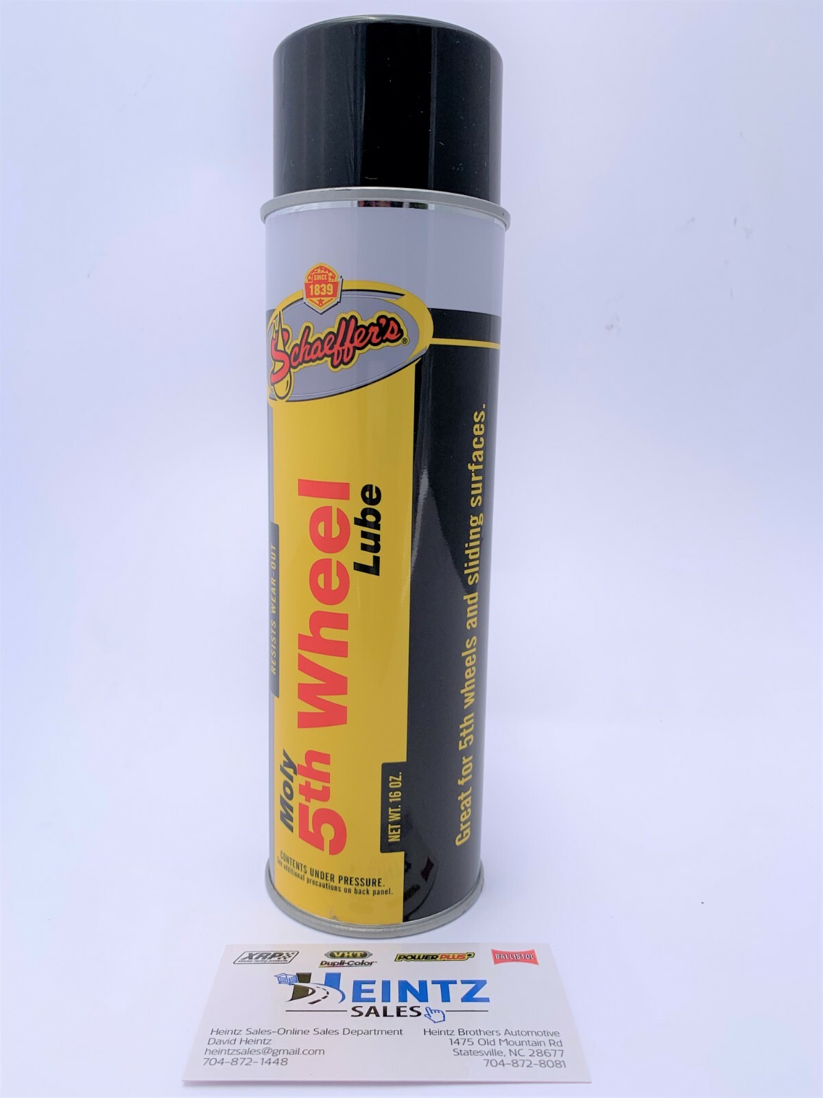 Schaeffer's Moly 5th Wheel Lube aerosol 202 can Selling 16oz