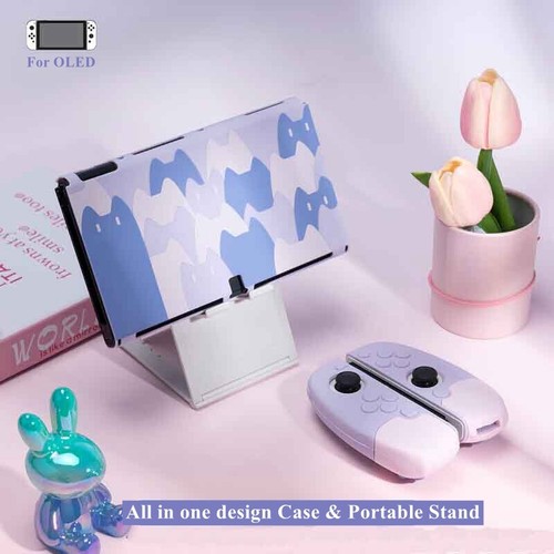 GeekShare Switch Oled Protective Case Nintendo Switch Shell Cat Jo Jo Cartoon - Picture 38 of 54