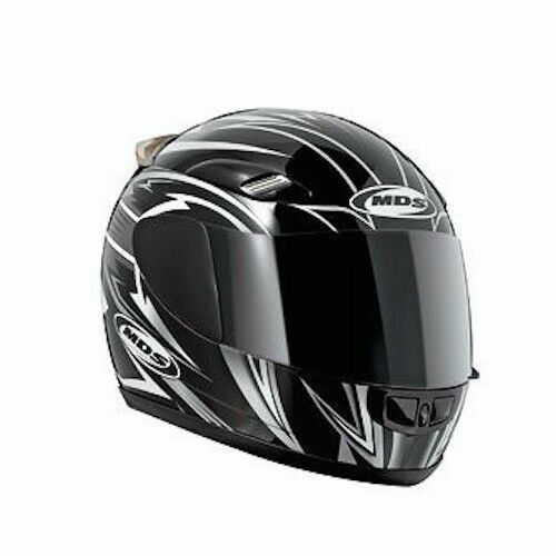 CASCO CASCHI INTEGRALE MOTO STRADA MDS MULTICOLORE VISIERA TRASPARENTE  TAGLIA XS | eBay