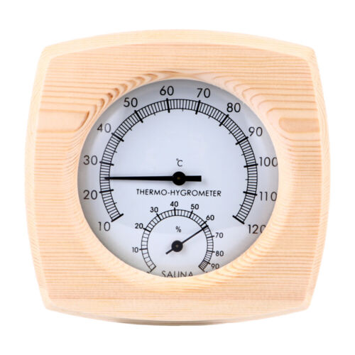  Wooden Sauna Humidity Thermometer Accessories SPA Thermostat - Afbeelding 1 van 12