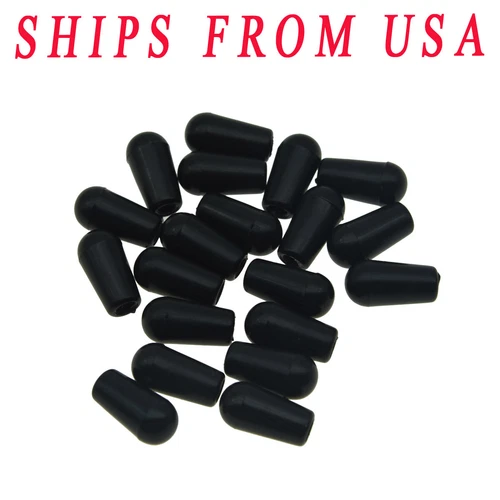 Set of 20 Black Metric M3.5&M4 Toggle Switch Tips Caps for Epiphone Les Paul