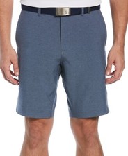 New Men's PGA Tour Performance Stretch Active Waistband Navy Golf Shorts 30