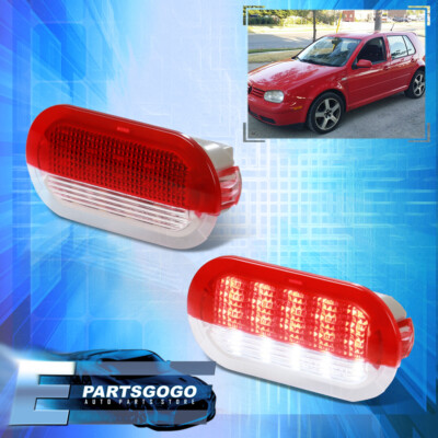 For 93-96 VW Golf MK3 / 99-05 Golf MK4 Red & White LED Door