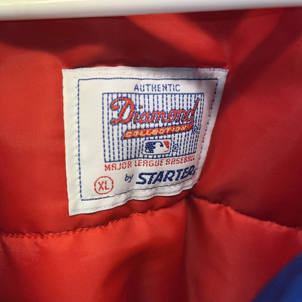 VINTAGE Starter Diamond Collection Chicago Cubs Jacket Adult Size XL Mens 90s - Image 3 of 4