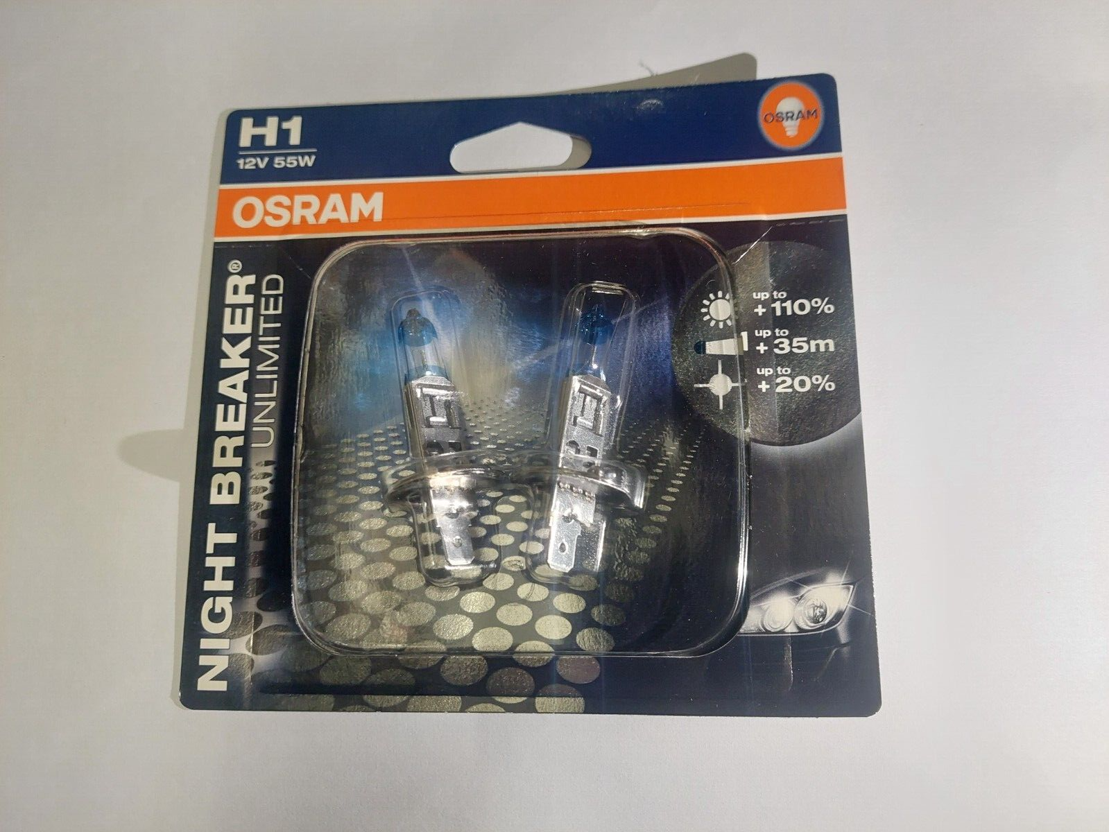 6x H1 OSRAM NIGHTBREAKER UNLIMITED BULBS (3 PACKS) HEADLIGHT BULB UPGRADE - Image 2