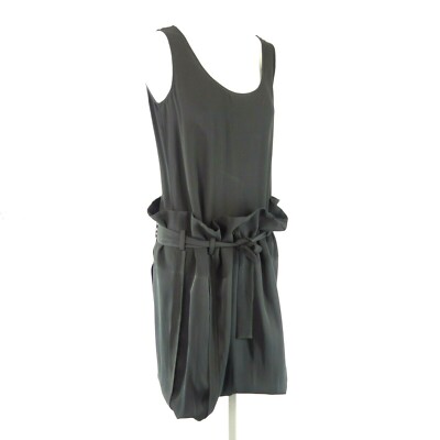 JIL SANDER Kleid Damen Wandelbares Maxikleid Midikleid Schwarz Größe 36 S Neu