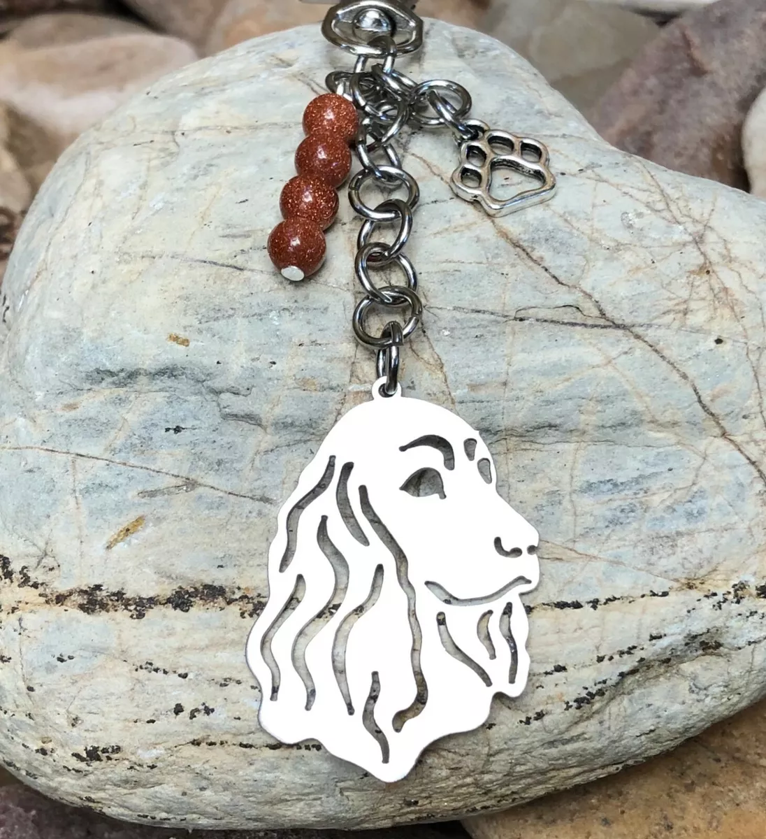 Cocker hot sale spaniel keychain