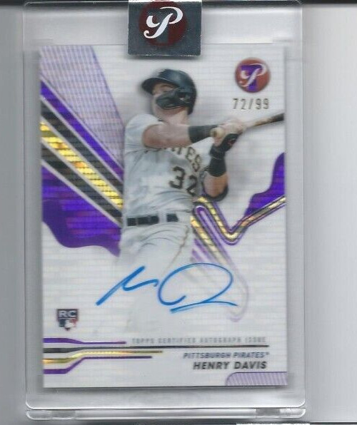2024 Topps Pristine -Pristine Autographs #PA-HD Henry Davis (AU, RC)  Purple /99