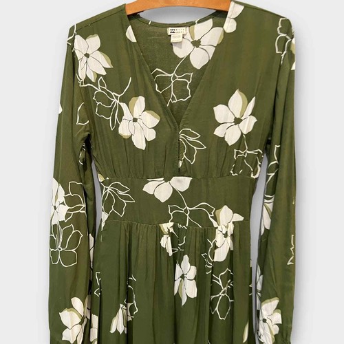 BILLABONG Night Bloom Floral Long Sleeve Maxi Dress Size XS - Picture 5 of 10