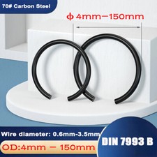 Retaining Snap Rings For Bores DIN 7993 B 70# Spring Steel 4mm - 150mm All Sizes
