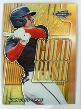 2021 Panini Contenders Optic Juan Soto Gold Rush #GR10 Nationals Case Hit