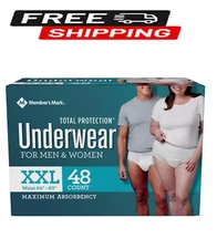 Member's Mark Total Protection Incontinence Underwear - XXL, 48 ct. | For Men an