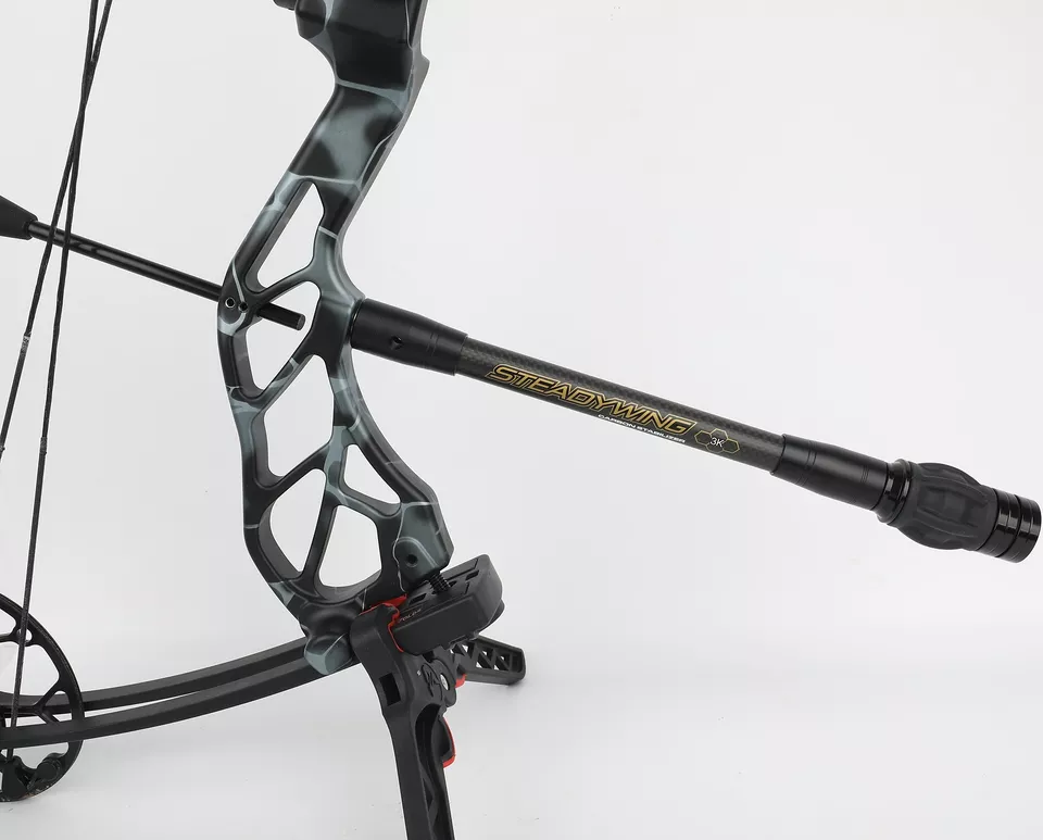 Barra de equilibrio estabilizador de carbono arco de arco de 6" 8" 10" 12" 15" barra de equilibrio amortiguador de peso caza Foto 3 de 4