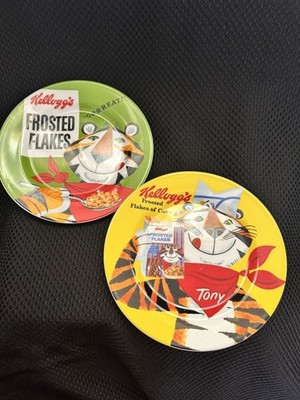 Kellogg's Tony the Tiger Vintage Plates 8  Set of two