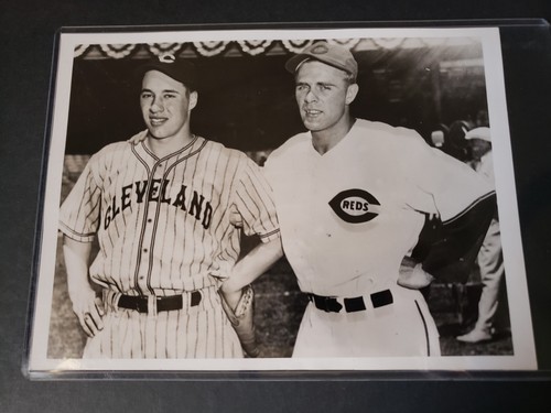 1938 ALL-STAR GAME Bob Feller Johnny Vander Meer Press Photo Indians Reds