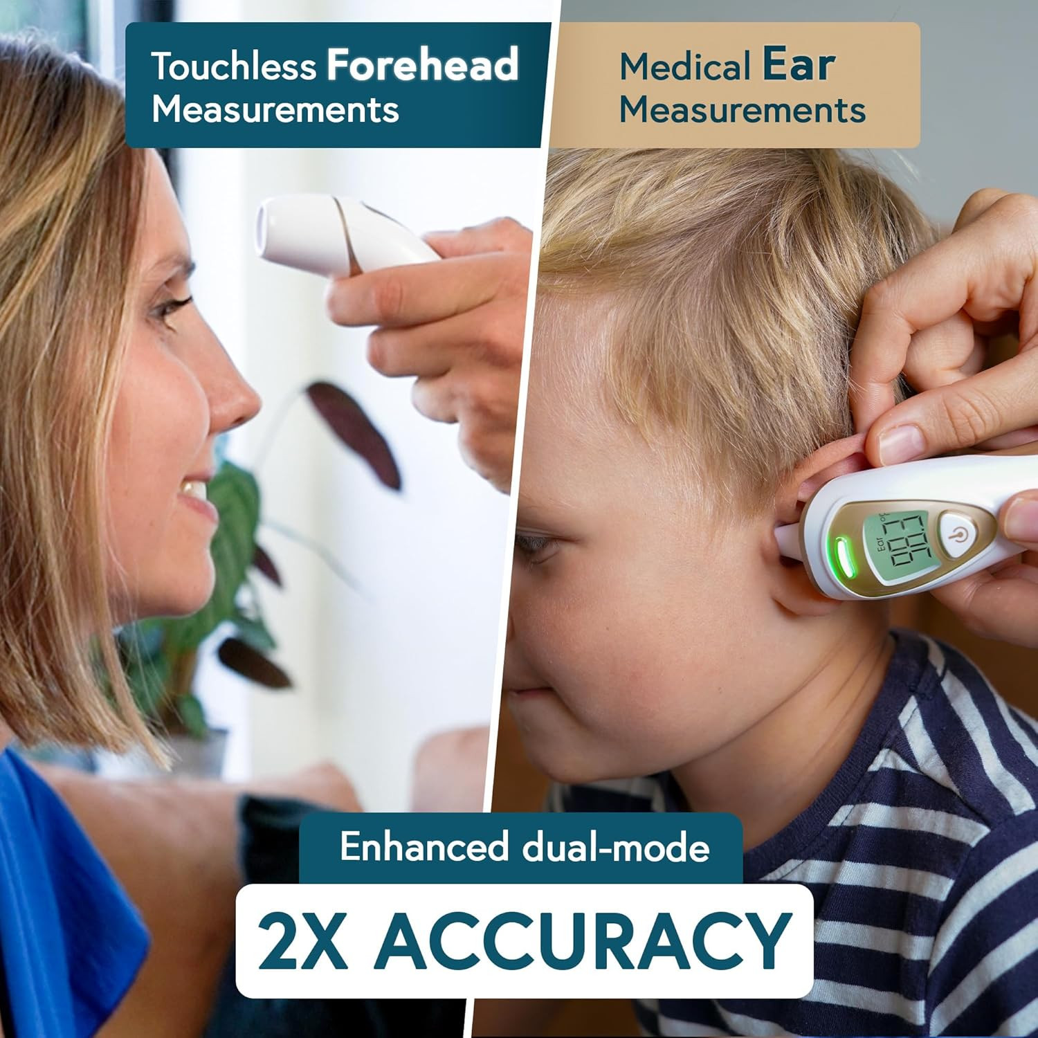 Pro Series | Ear Thermometer with Non-Touch Forehead Function | Superior Accurac