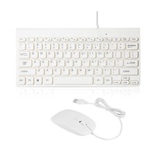 USB Wired Keyboard Mouse Combo - Ultra-Thin Mini USB Mouse and Keyboard Com...