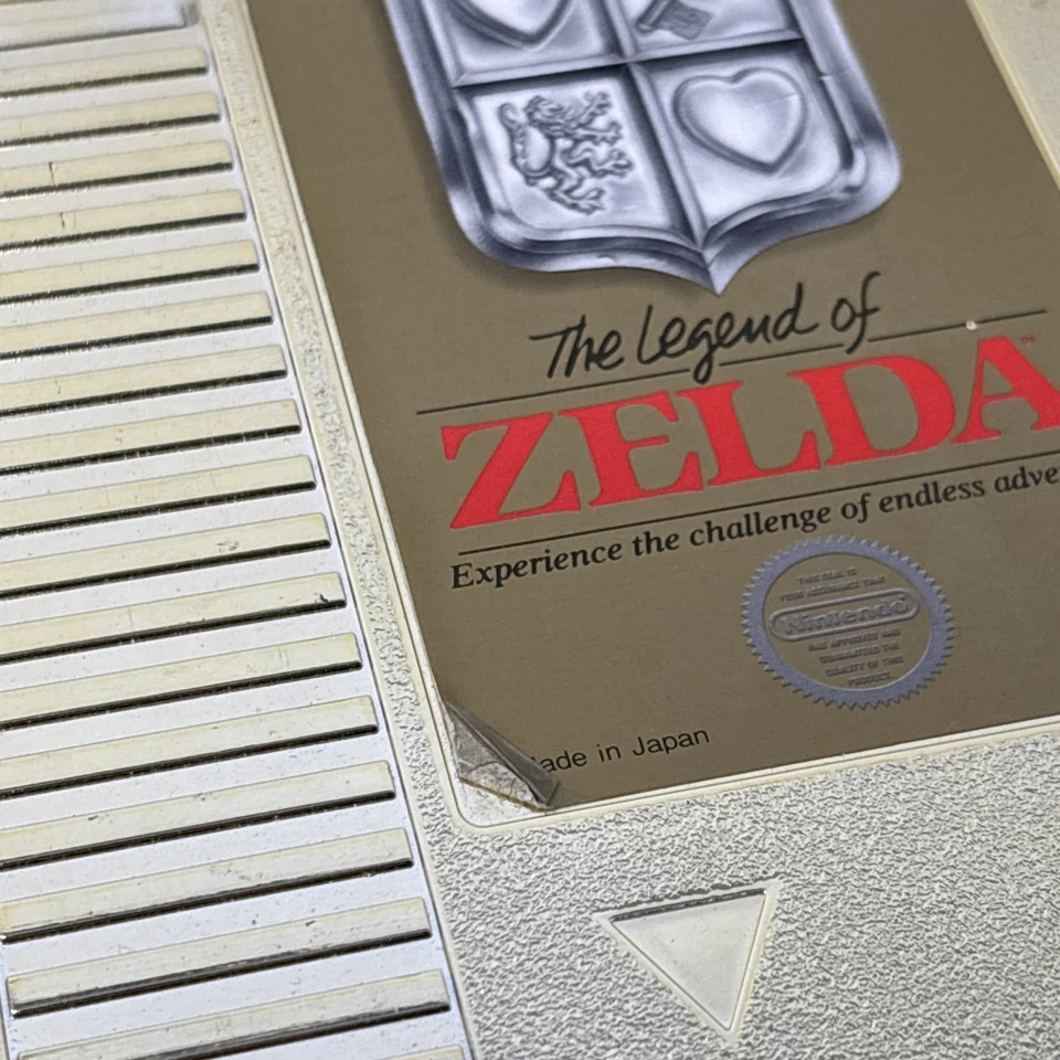 The Legend Of Zelda Gold NES Nintendo Cartridge w/ Manual Maps Guide Tested - Image 3 of 4
