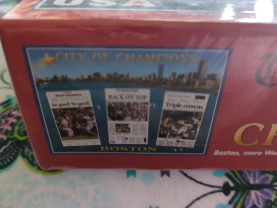 Rompecabezas completo 2008 difícil de encontrar City of Champions Medias Rojas Celtics 550 piezas Boston Globe Foto 2 de 4