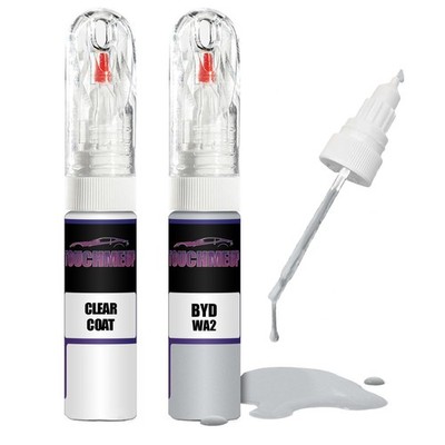Lackstift für BYD SNOW WHITE WA2 + Klarlack Pinsel Kratzer Fix Kit
