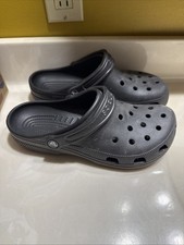 Crocs Clogs Womens 10/ M8 Black Baya Platform Clog Slip On Lightweight Outdoors