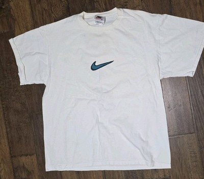  Vintage Rare 90s Nike Peace Love Swoosh T Shirt Medium Made in USA Red Tag