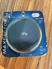Max Factor Natural 121 Pan-Cake Water-Activated Makeup Original Formula 1.7 oz