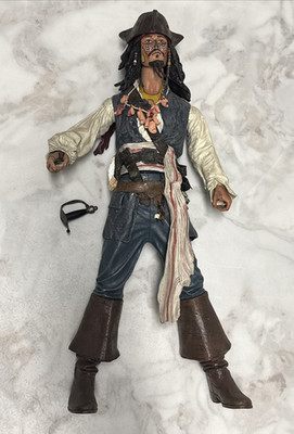 Disney Captain Jack Sparrow Pirates of Caribbean Dead Mans Chest 18 inch Talking