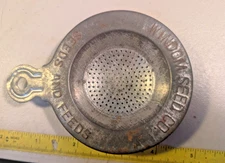 Vintage Original Advertising Egg Separator / Tea Strainer Windom Seed Co.