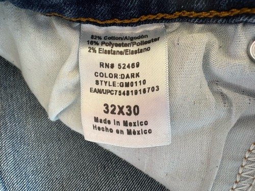 George Women's Jeans Slim 32 x 30 Dark Wash - Picture 7 of 8