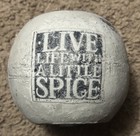 Ceramic “Live Life With A Little Spice” Stressed Candleholder — photo 1